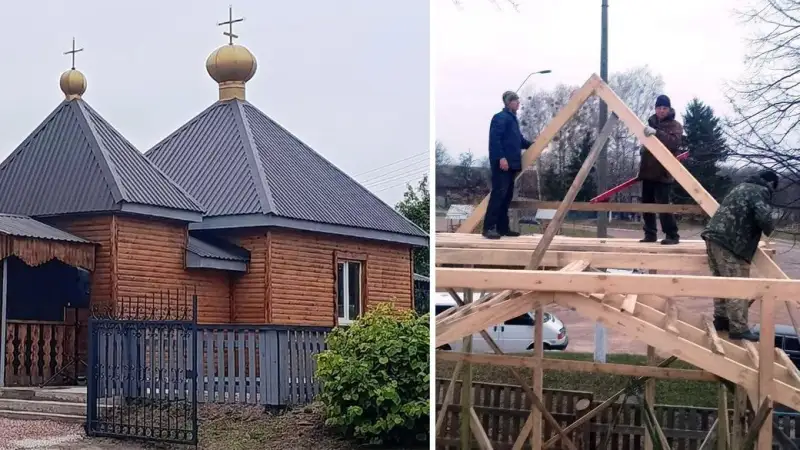 На півночі Житомирщини мешканці Хлуплян власноруч збудували новий храм ПЦУ
